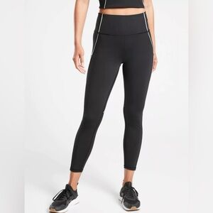 ATHLETA Tailwind Reflective 7/8 Tight Leggings Black Medium